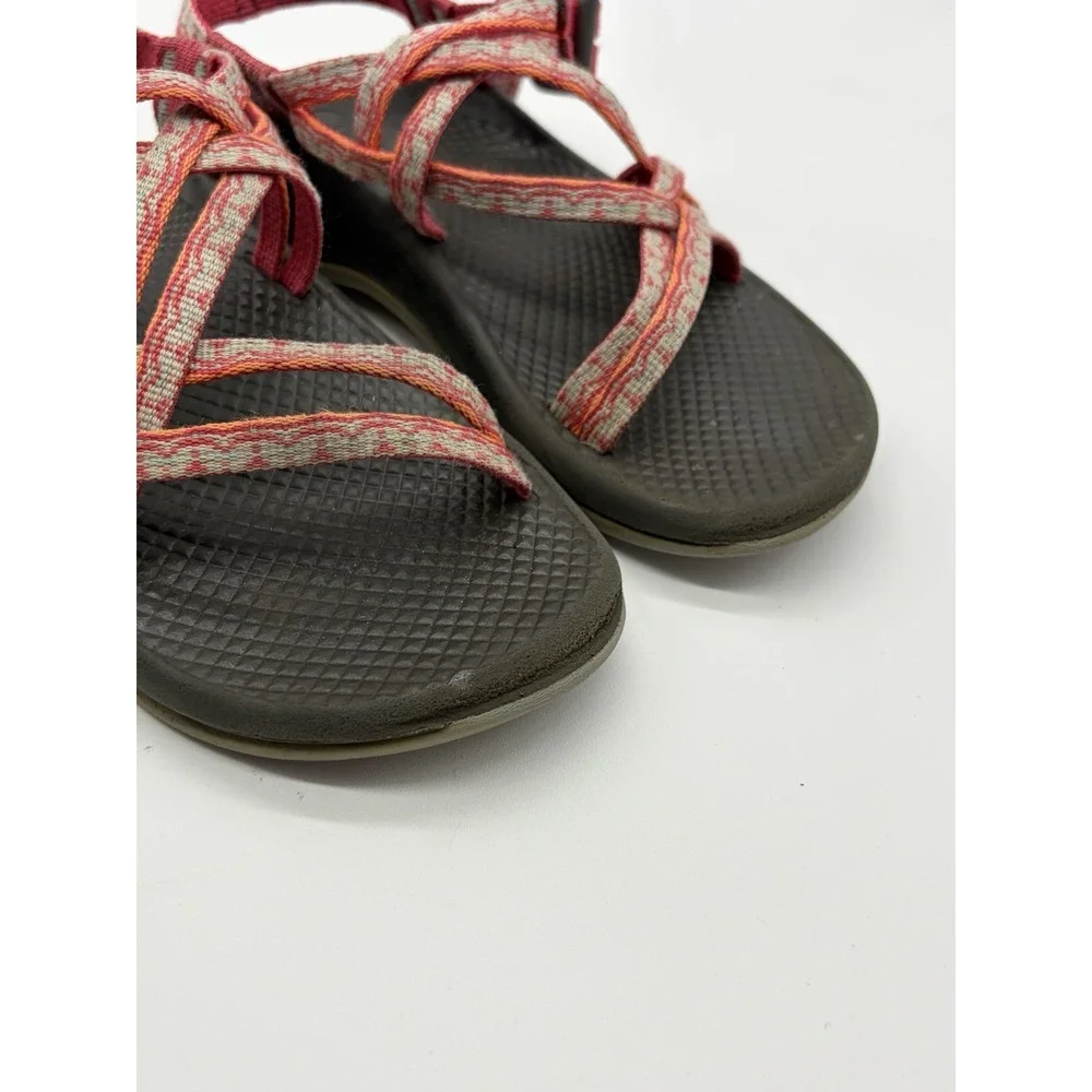 Chacos Girls Double Strap Sandals Kids Jr Size 2 Coral Pink Beach